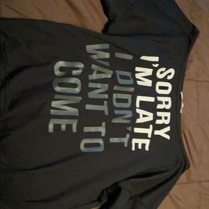 Off shoulder sweatshirt